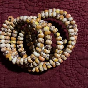 Sassy Jones Brown/Yellow Tezra wrap bracelet